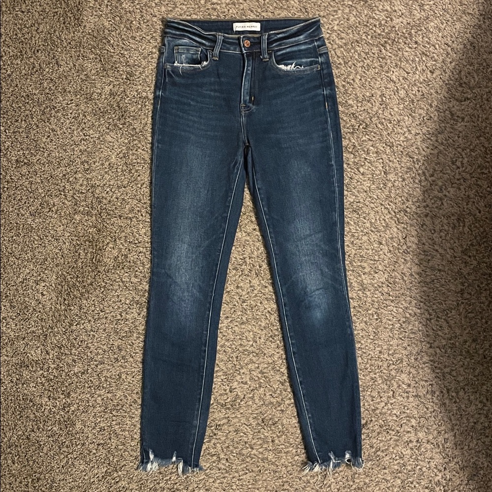 Flying Monkey high rise side slit ankle skinny jeans -size 26